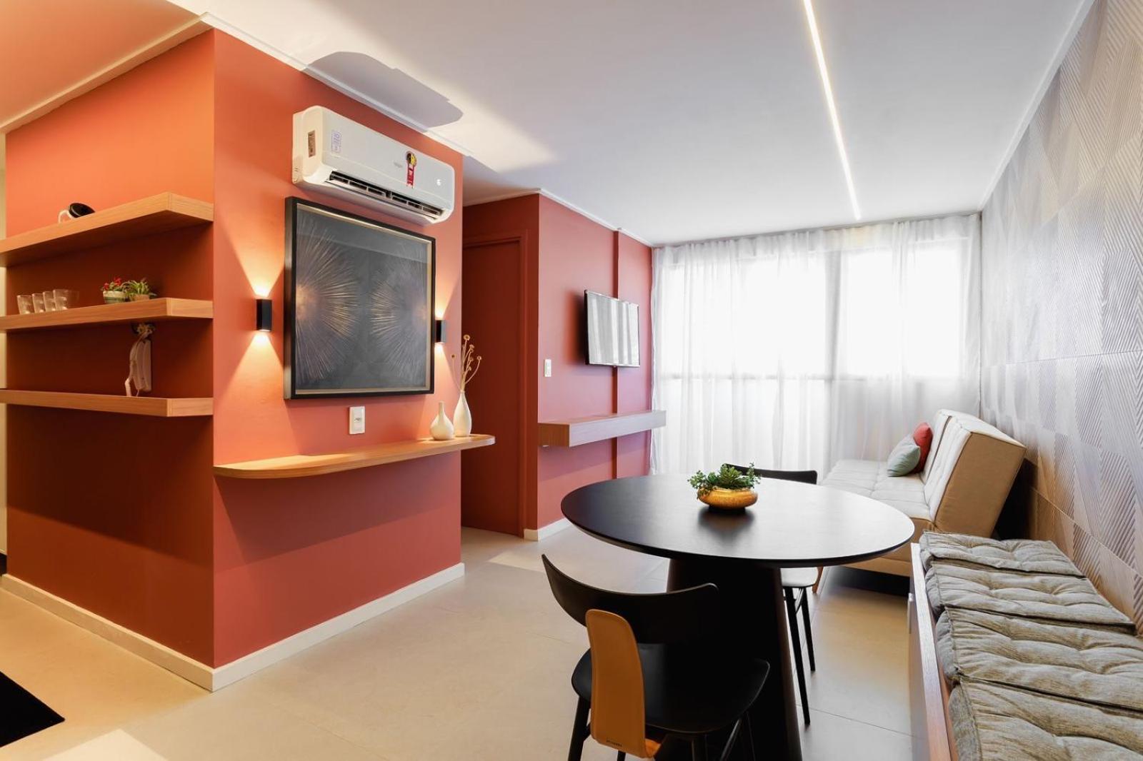 Apartamento Flat Beira-mar, Novo! *